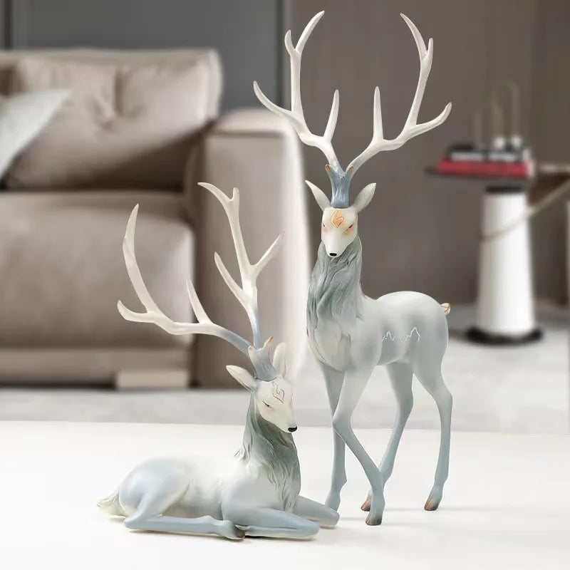 Luxury Reindeer Sculpture Bag-IN-Decor