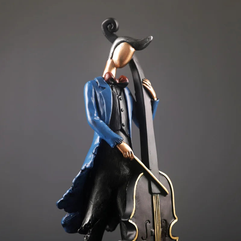 Musical Instrument Figurines Sculpture - Bag-IN-Decor