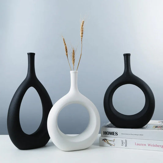 Modern Art Hollow Flower Vase Bag-IN-Decor