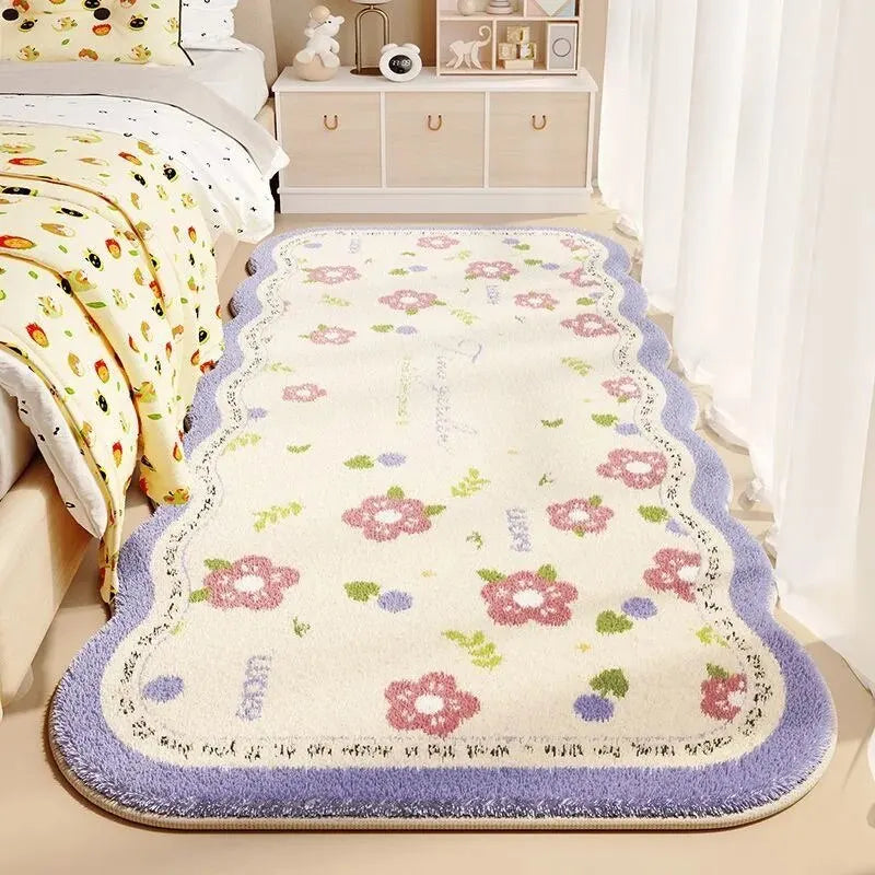 Floral Cashmere Dirt Resistant Rug Bag-IN-Decor